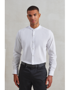P-PR258-Chemise manches longues à col grand-père 2